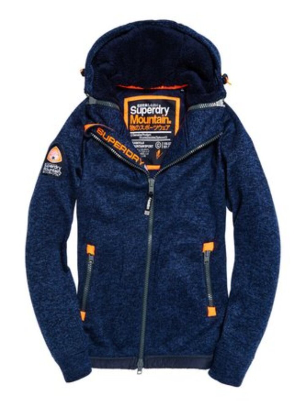 Superdry - Mountain Storm Double Zip Hoodie | XL | RIch Navy Blue